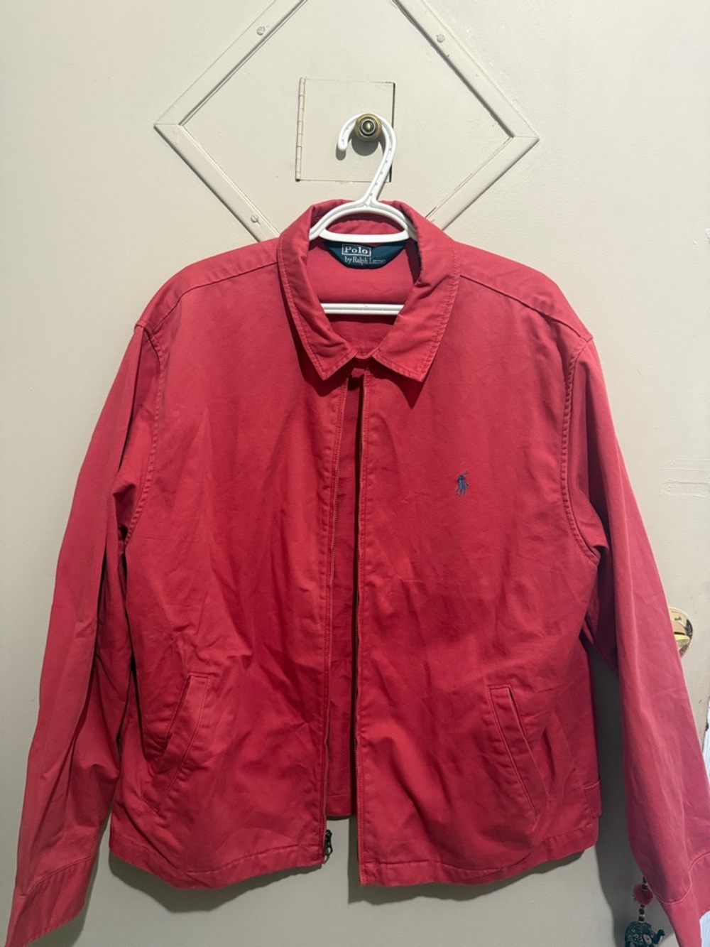 Polo by Ralph Lauren Red Bomber Jacket with Navy Pony